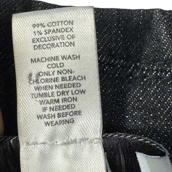 Ann Taylor LOFT Size 8 Denim Cotton Blend Black Jean Blazer Jacket - Picture 12 of 14